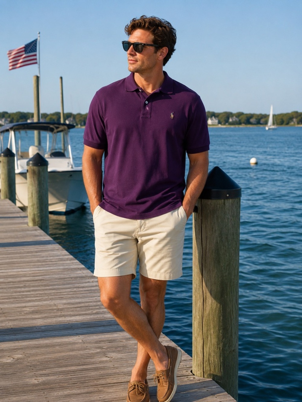 Polo Ralph Lauren Purple Polo Shirt Men’s 2XB Big Tall Pony Logo Short Sleeve